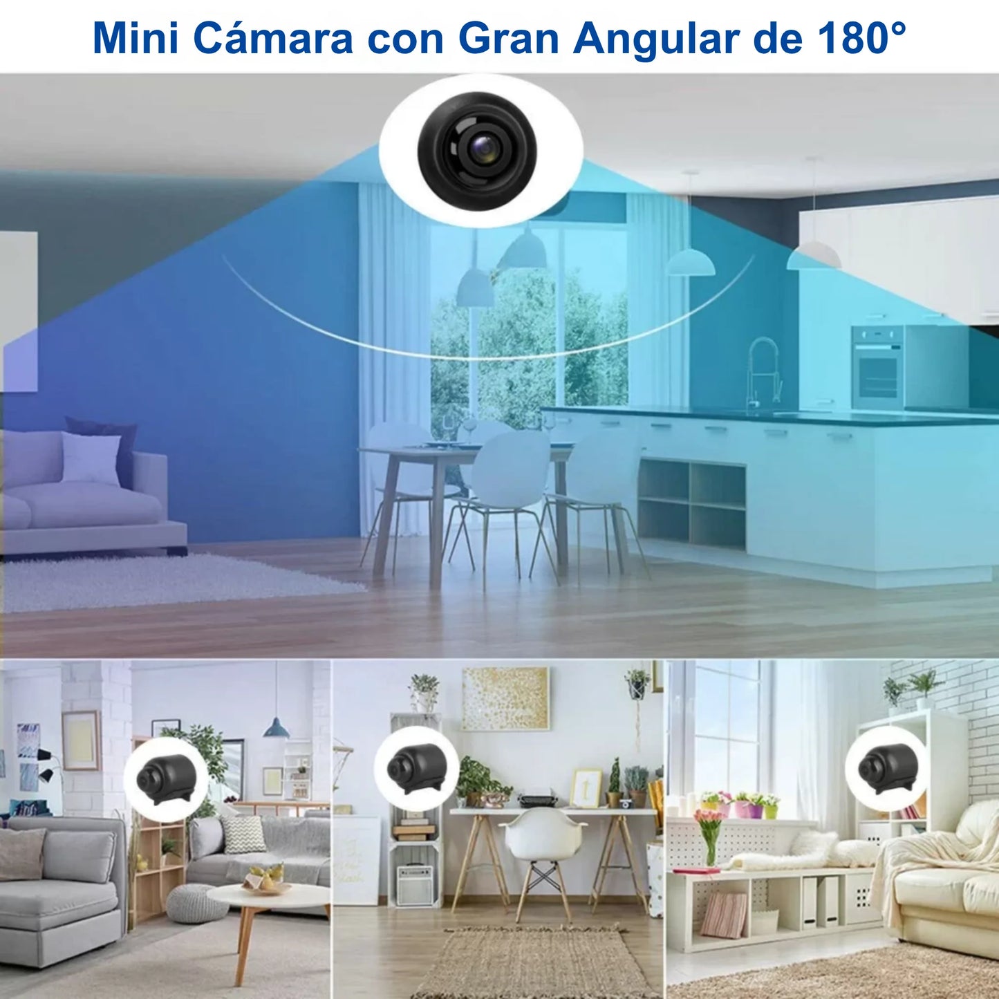 Mini Cámara Espía Full HD con Visión Nocturna – Discreta, Inalámbrica y Activada por Movimiento