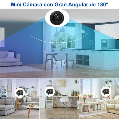 Mini Cámara Espía Full HD con Visión Nocturna – Discreta, Inalámbrica y Activada por Movimiento